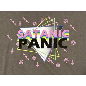 Satanic Panic Men’s XL Gray T Shirt VTG Y2K